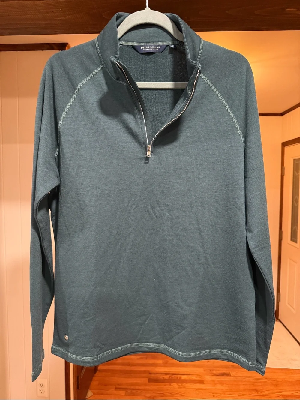 NWOT Peter Millar Excursionist Flex Performance Quarter Zip: Balsam (Medium)